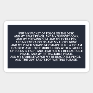 Neil The Young Ones / Classic 80s Quote Sticker